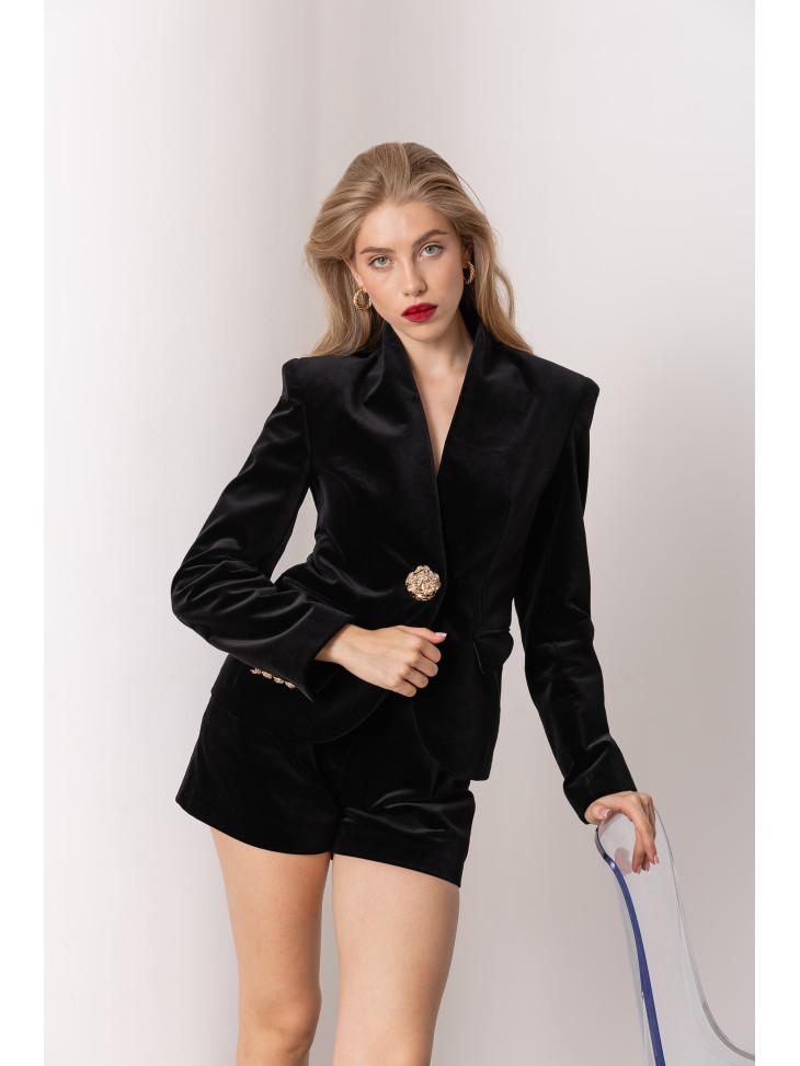 Шорти Велюр Чорні