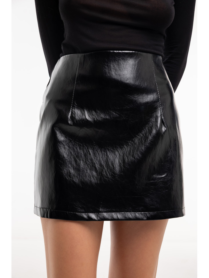 Спідниця Лакова Чорна