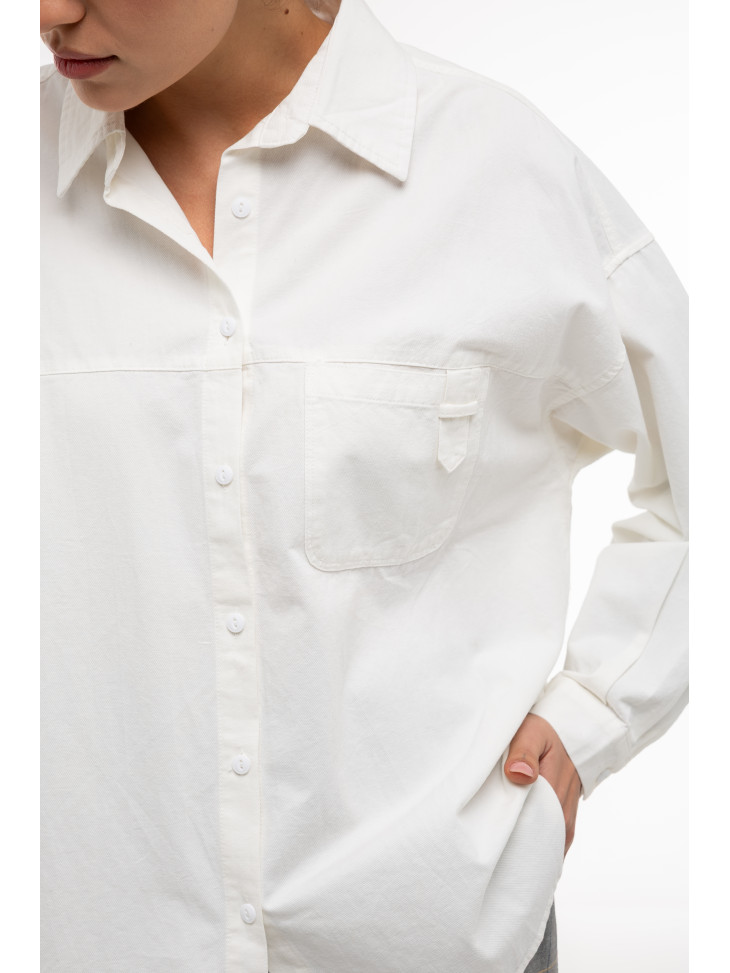 Сорочка Діагональ Біла